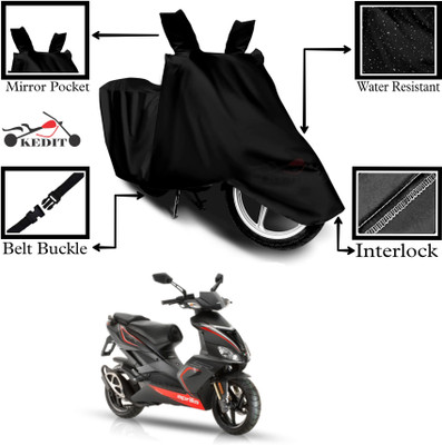 KEDIT Two Wheeler Cover for Aprilia(SR 150, Black)