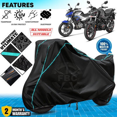 FBC Waterproof Two Wheeler Cover for Hero(Xtreme, Black, Blue)