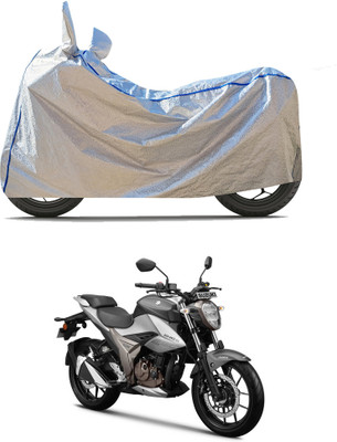 PAGORA Waterproof Two Wheeler Cover for Suzuki(Gixxer 250, Silver)