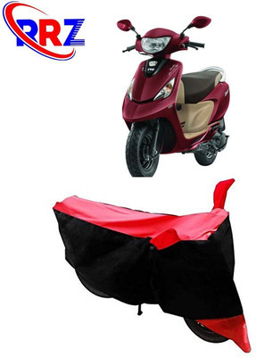 DeepShakshi AUTOMOTIVE Waterproof Two Wheeler Cover for TVS(Zest, Black, Red)