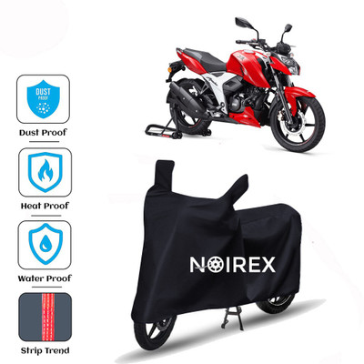 NOIREX Two Wheeler Cover for TVS(Apache RTR 160 4V, Black)