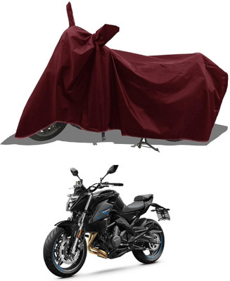 DeepShakshi AUTOMOTIVE Waterproof Two Wheeler Cover for CFMoto(650 NK, Maroon)