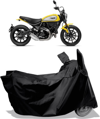 Amexride Two Wheeler Cover for Ducati(Scrambler Icon, Black)