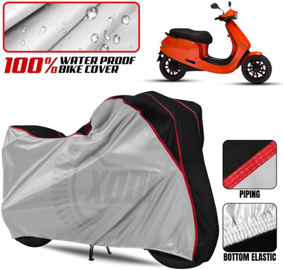 xodi Waterproof Two Wheeler Cover for Ola(Silver, Black)