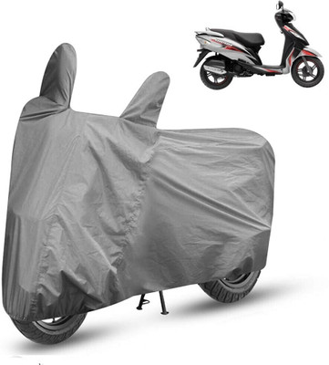 HMS Two Wheeler Cover for TVS(Wego, Grey)