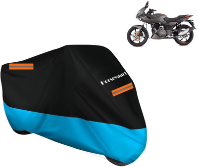 Horseyaart Waterproof Two Wheeler Cover for Bajaj(Pulsar 180 BS6, Blue)