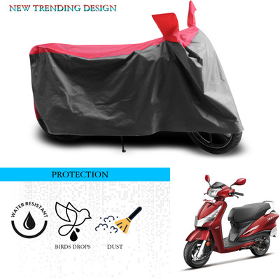 SnehaSales Waterproof Two Wheeler Cover for Hero(Duet 125CC, Grey, Red)