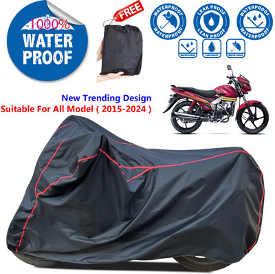 AutoGalaxy Waterproof Two Wheeler Cover for Mahindra(Centuro Rockstar, Black)