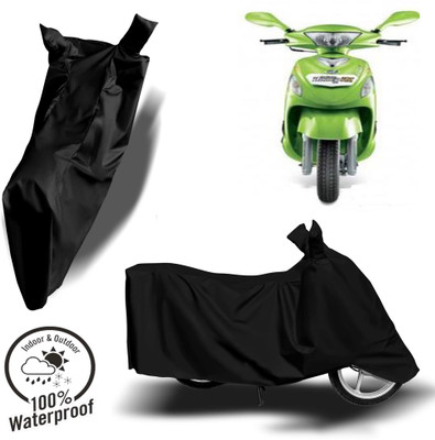 Autoinnovation Waterproof Two Wheeler Cover for Mahindra(Rodeo RZ, Black)