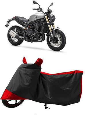 GROFATIK Two Wheeler Cover for Benelli(Leoncino 800, Red)