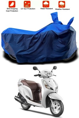 Mdstar Waterproof Two Wheeler Cover for Honda(Aviator, Blue, Blue)