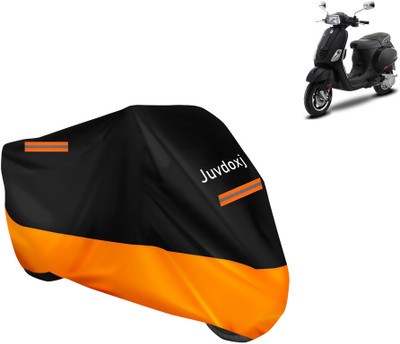 Juvdoxj Waterproof Two Wheeler Cover for Vespa(Vespa SXL 125, Orange)