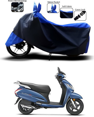 SEBONGO Waterproof Two Wheeler Cover for Honda(Activa 125, Blue, Black)