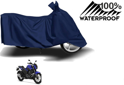 SHOP4U Two Wheeler Cover for Yamaha(FZ-S Fi Version 3.0, Blue)