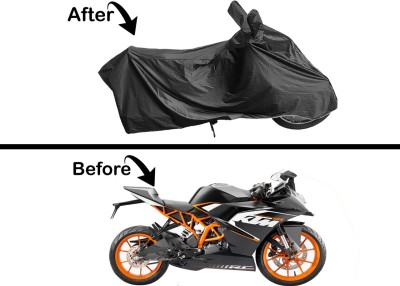 Archistylo Waterproof Two Wheeler Cover for KTM(RC 125 BS6, Black)