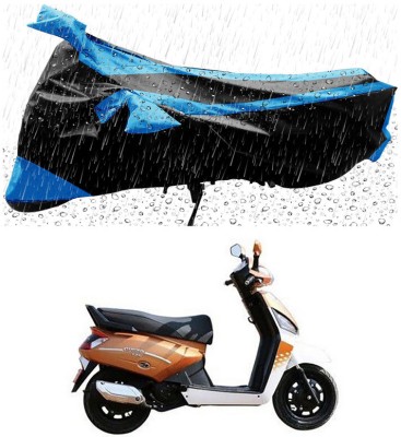 Ascension Two Wheeler Cover for Mahindra(Gusto 125, Black, Blue)