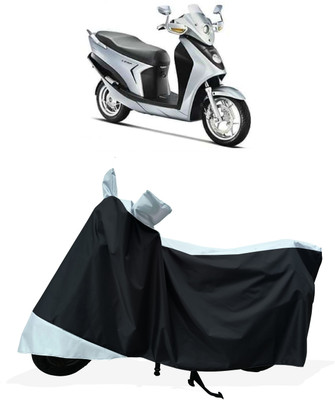 Tricway Two Wheeler Cover for Hero(Leap Hybrid SES, White)