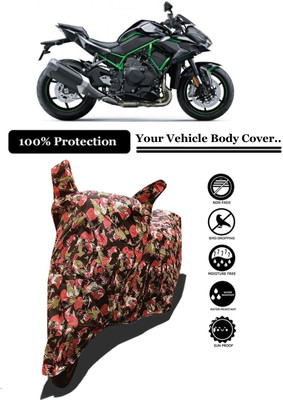 Amexride Two Wheeler Cover for Kawasaki(ZH2 BS6, Multicolor)