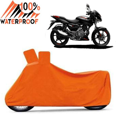 Autoinnovation Waterproof Two Wheeler Cover for Bajaj(Pulsar 125, Orange)