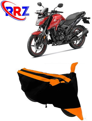 RRZ Waterproof Two Wheeler Cover for Bajaj(Blade 125, Black, Orange)