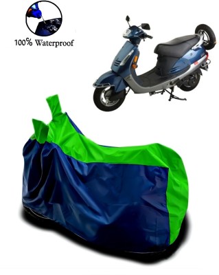 APNEK Waterproof Two Wheeler Cover for Kinetic(Nova EX, Green, Blue)