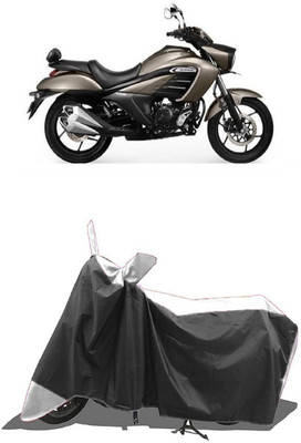 SUGASHRI Waterproof Two Wheeler Cover for Suzuki(intruder 150, White, Black)