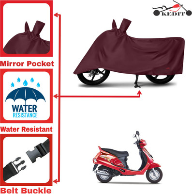 KEDIT Two Wheeler Cover for Mahindra(Duro DZ, Maroon)