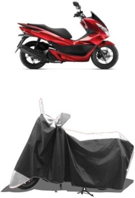 RAAMKM Two Wheeler Cover for Hero, Honda, Bajaj, TVS, Yamaha(Dare BS6, White, Black)