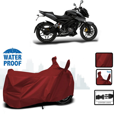 WMIZEXA Waterproof Two Wheeler Cover for Bajaj(Pulsar NS 160, Maroon)