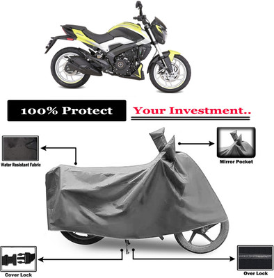 Amexride Two Wheeler Cover for Bajaj(Dominar 250, Grey)