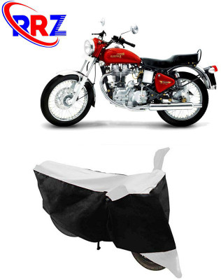 RRZ Waterproof Two Wheeler Cover for Royal Enfield(Electra 5S, Black, White)