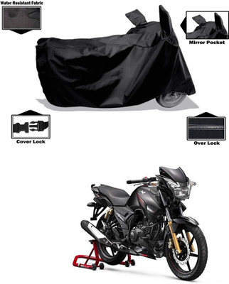 PAGORA Waterproof Two Wheeler Cover for TVS(Apache 150, Black)