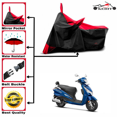 AASHTIK MART Two Wheeler Cover for Hero(MotoCorp Destini 125, Red, Black)