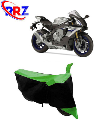 RRZ Waterproof Two Wheeler Cover for Yamaha(YZF R1M, Black, Green)