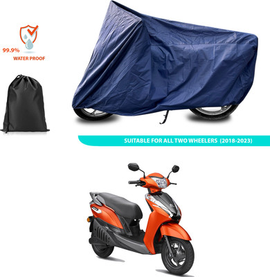 CODOKI Waterproof Two Wheeler Cover for Ampere(Blue)