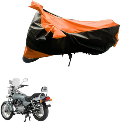 Mdstar Waterproof Two Wheeler Cover for Bajaj(Avenger 220 DTS-i, Black, Orange)
