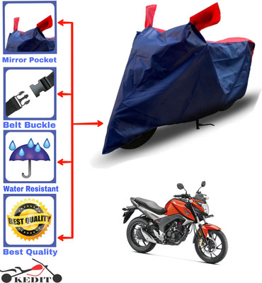 AASHTIK MART Two Wheeler Cover for Honda(Trigger, Red, Blue)