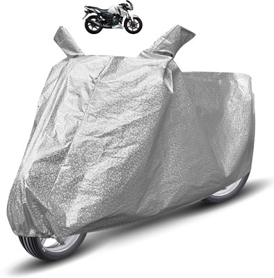 Auto Hub Waterproof Two Wheeler Cover for TVS(Apache RTR 160, Silver)