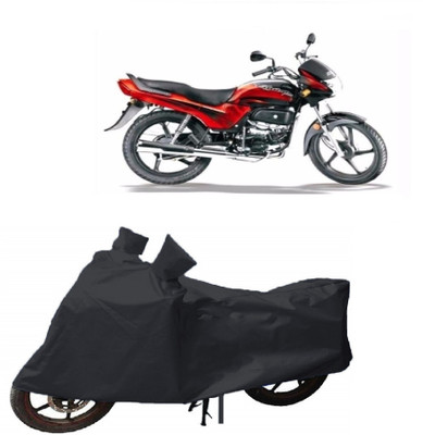 SK AUTO Waterproof Two Wheeler Cover for Hero, Honda(Passion Plus, Black)
