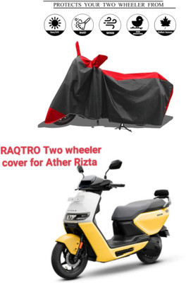 Mdstar Waterproof Two Wheeler Cover for Ather(Electric Scooter, Black)