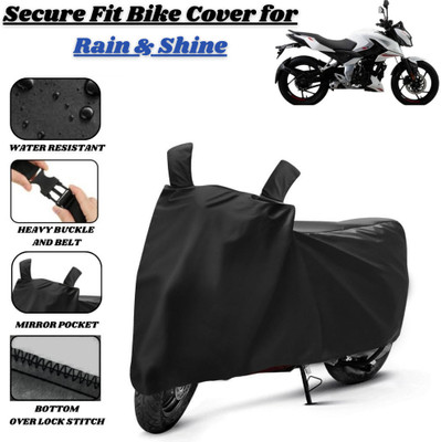 Delphinium Waterproof Two Wheeler Cover for Bajaj(Pulsar AS 150, Black)