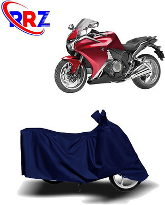 RRZ Two Wheeler Cover for Honda(VFR 1200F, Blue)