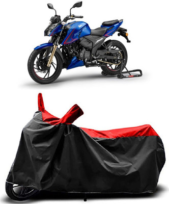MMSSTAR Waterproof Two Wheeler Cover for TVS(Apache RTR 200 4V, Red)