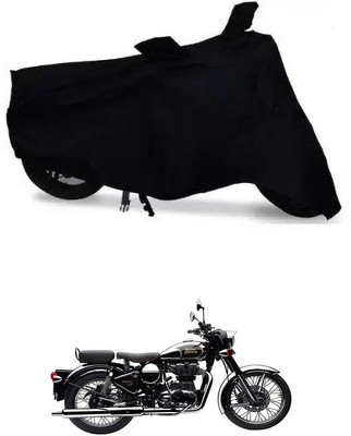 APNEK Waterproof Two Wheeler Cover for Royal Enfield(Classic Chrome, Black)