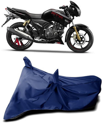 AASHTIK MART Two Wheeler Cover for TVS(Apache RTR 180, Blue)