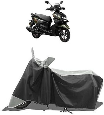 B R Enterprisez Waterproof Two Wheeler Cover for Yamaha(Ray-ZR 125FI, Black, Silver)