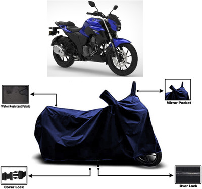 Amexride Two Wheeler Cover for Yamaha(FZ 25 BS6, Blue)
