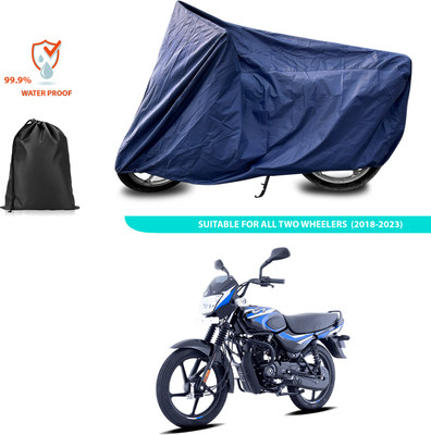 PAGORA Waterproof Two Wheeler Cover for Bajaj(CT100, Blue)