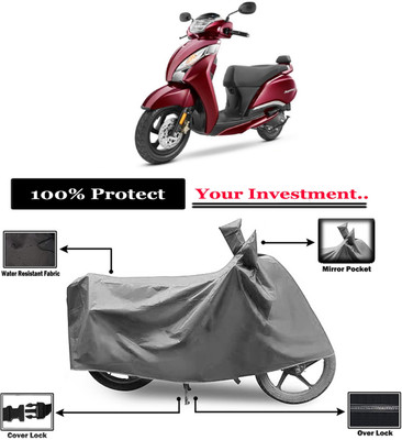 Amexride Two Wheeler Cover for TVS(Jupiter 125, Grey)
