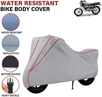 BigFly Waterproof Two Wheeler Cover for Yamaha(RX 100, Grey, Red)